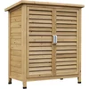 Image de Outsunny tuinschuur - Hout - 87x46,5x96,5 cm - Geel