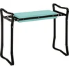 Image de Outsunny tuin kniebank - staal - 58x28x49cm - groen