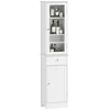 Image de kleankin-Badkamerkast-MDF-40x27x171,5cm-Wit