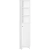 Image de HOMCOM Badkamerkast - MDF - 34x20x165cm - Wit