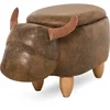 Image de HOMCOM-Opbergottoman-Zweden-62x35x36cm-Bruin