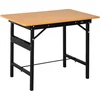 Image de HOMCOM-gereedschapsstandaard-MDF-100x60x75,5cm-geel, zwart