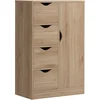 Image de HOMCOM Badkamerkast - Spaanplaat - 54x29x83cm - Bruin
