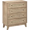 Image de HOMCOM Ladekast - Spaanplaat - 80x35x95cm - Natuurlijk hout