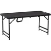 Image de Outsunny tuintafel - HDPE - 118x60x74cm - Donkergrijs