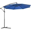 Image de Outsunny-Patio Offset Parasol-Metaal-297x297x250cm-Blauw