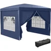 Image de Outsunny Pop-up luifel - Oxford stof - 295x295x258cm - Blauw