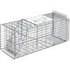 Image de Outsunny Dierenval - Staal - 66x24x30,5cm - Zilver