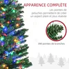 Image de HOMCOM Kerstboom - Kunststof - 50x50x180cm - Groen