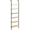 Image de HOMCOM-Opbergplank-Spaanplaat-60x30x206cm-Natuurlijk hout
