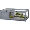Image de PawHut - Schildpaddenhuis - Vurenhout - 91x60,5x32cm - Grijs