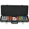 Image de SPORTNOW Pokerfiches Set - Aluminium - 57,5x24x10,5cm - Zwart