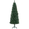 Image de Smalle kunstkerstboom - Ø65 × 180 cm - 479 takpunten - inklapbare standaard - groen - voor kleine ruimtes