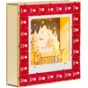 Image de HOMCOM-Kerst Adventskalender-34x7x34cm-Multilayer Paneel-Rood