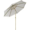 Image de Outsunny-Patioparasol-Polyester-265x265x244cm-Wit