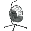 Image de Outsunny schommelstoel - Staal - 115x106x188cm - Grijs