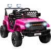 Image de AIYAPLAY - Kinderspeelgoedvrachtwagen met terreinfunctie - 95x62,5x65cm - Plastic - Roze