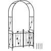 Image de Outsunny Tuinboog - Staal - 107x45x217cm - Zwart
