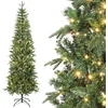 Image de HOMCOM Kerstboom - Kunststof - 73x73x210cm - Groen