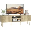 Image de HOMCOM TV-meubel - MDF - 140x35x49cm - Eikenhout