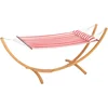 Image de Outsunny-Hangmat-Eucalyptushout-310x118x120cm-Rood