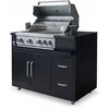 Image de Oviala - Gasbarbecue met 4 branders en draaispit voor buitenkeuken - Memphis