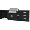 Image de Oviala - 3-delige buitenkeuken met barbecue - Memphis