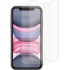 Image de Myway, 2 Pak Aangemaakt Glas Geschikt voor Apple iPhone 11/XR Vlak Antikras, Transparant