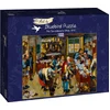 Image de Bluebird Puzzle kunst puzzel Pieter Brueghel the Younger The Tax-collector's Office 1000 stukjes.