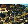 Image de Bluebird Puzzle kunst puzzel Pieter Bruegel Nederlandse Spreekwoorden 3000 stukjes.