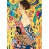 Image de Bluebird Puzzle kunst puzzel Gustave Klimt Lady with Fan 1000 stukjes.