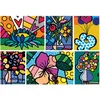 Image de Bluebird Puzzle legpuzzel Romero Britto bloemen 2000 stukjes.