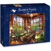 Image de Bluebird Puzzle legpuzzel Mount Cabin View - 1000 stukjes landschap.