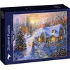 Image de Bluebird Puzzle kerstpuzzel Christmas Cottage - 1000 stukjes.