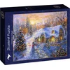 Image de Bluebird Puzzle kerstpuzzel Christmas Cottage - 2000 stukjes.