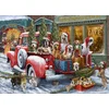 Image de Bluebird Puzzle legpuzzel Dogs on Truck - 500 stukjes kleurrijk.