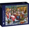 Image de Bluebird Puzzle legpuzzel Dogs on Truck - 1000 stukjes puzzelplezier.