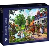 Image de Bluebird Puzzle legpuzzel A Village in Summer - 1000 stukjes kleurrijk.