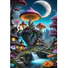 Image de Bluebird Puzzle legpuzzel Mushroom Town - 1000 stukjes kleurrijk speelgoed.