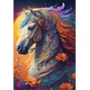 Image de Bluebird Puzzle legpuzzel Floral Horse - 1000 stukjes multicolor.