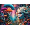 Image de Bluebird Puzzle legpuzzel Rainbow Forest - 1000 stukjes kleurrijk speelgoed.