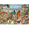 Image de Bluebird Puzzle honden en katten strand puzzel - 2000 stukjes.