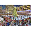 Image de Bluebird Puzzle kerst puzzel Christmas Skating - 1000 stukjes.