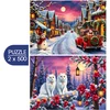 Image de Bluebird Puzzle kerstpuzzel 2-in-1 - 500 stukjes - multicolor.
