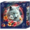 Image de Les Loups Blancs Puzzel Rond 501 stukjes