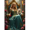 Image de Bluebird Puzzle legpuzzel The Queen of Roses 1000 stukjes fantasie.