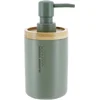 Image de Tendance Zeeppompje 102 series - groen - bamboe rand - PS - D7,5 x H17 cm - vrijstaand - zeepdispenser - 230 ml