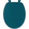 Image de Tendance Toiletbril Breeze - petrol blauw - MDF hout - universeel - standaard wc bril