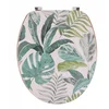 Image de Decoratieve WC-bril met tropisch bladmotief - MDF, veelkleurig