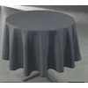 Image de LINNENLOOK ROND 180 CM DONKER GRIJS 180CM